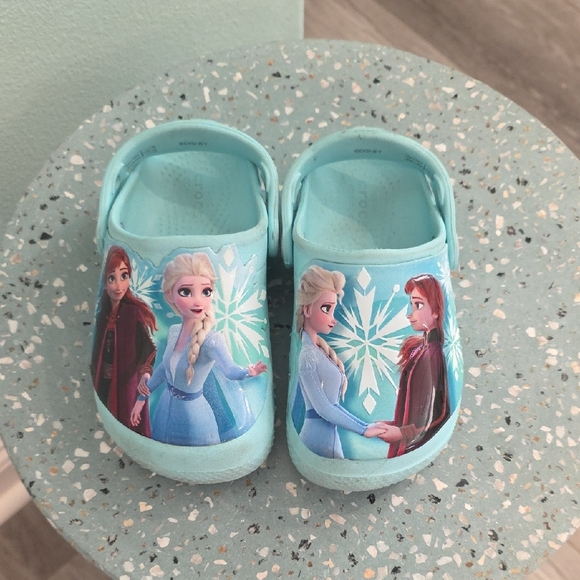 CROCS Frozen Kids Slippers - Light Blue - Picture 2 of 6
